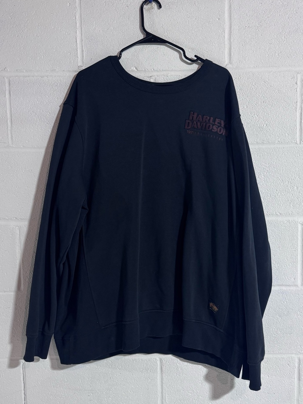 Harley-Davidson Black Crewneck Sweatshirt with Subtle Logo
